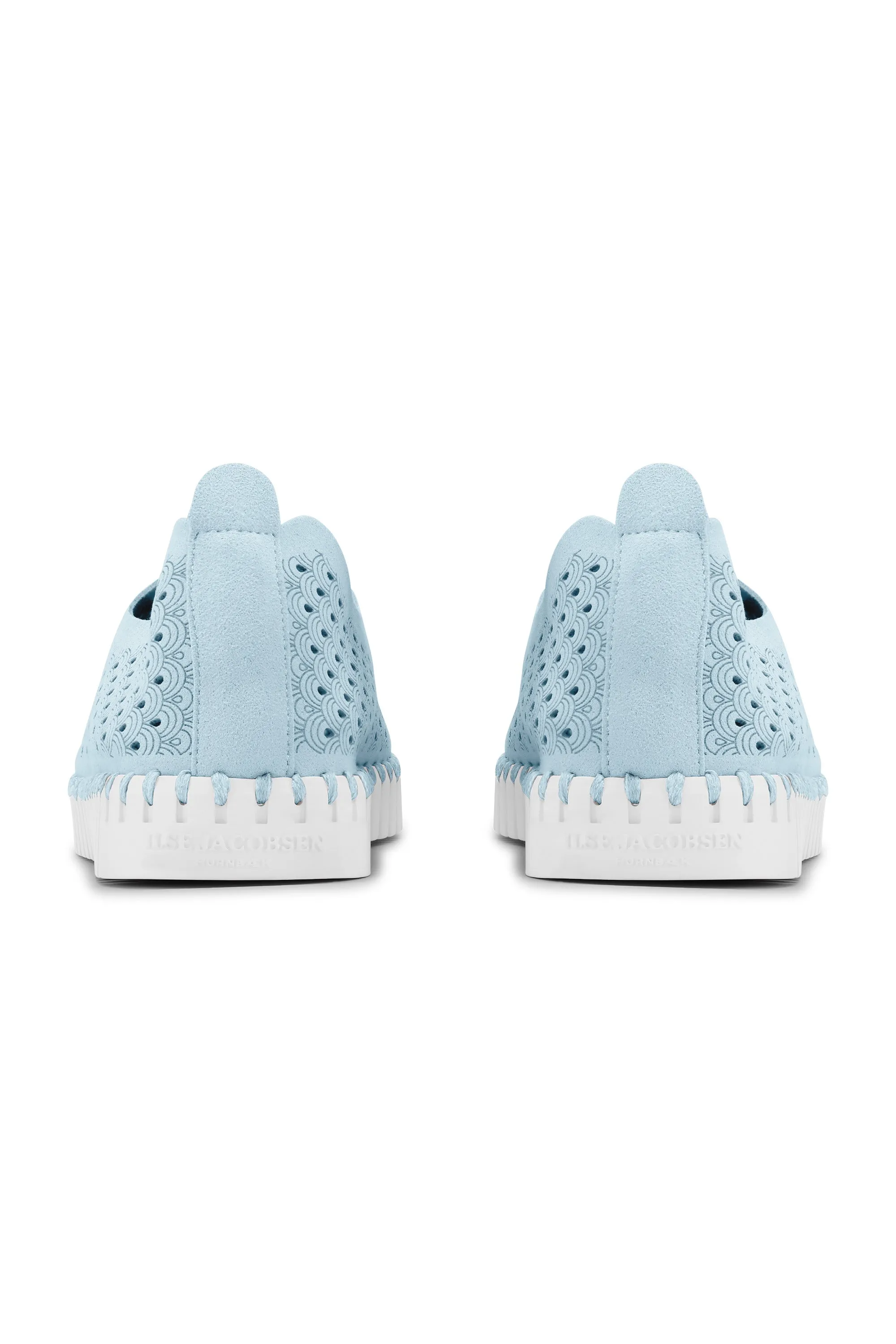 Tulip 139 Perforated Slip-On Sneaker in Ash Blue