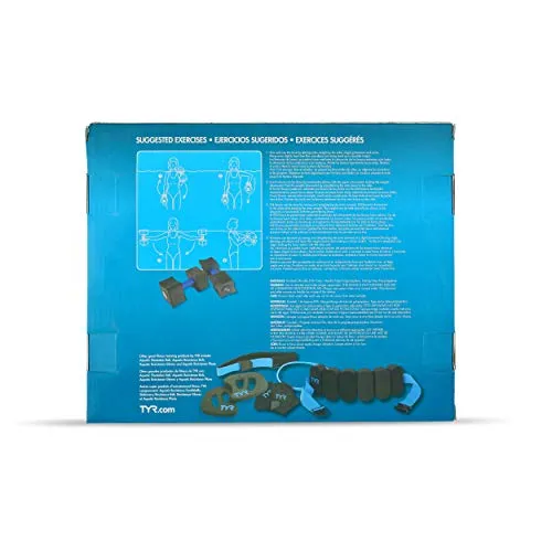TYR Aquatic Resistance Dumbbells,All(Black-Blue)