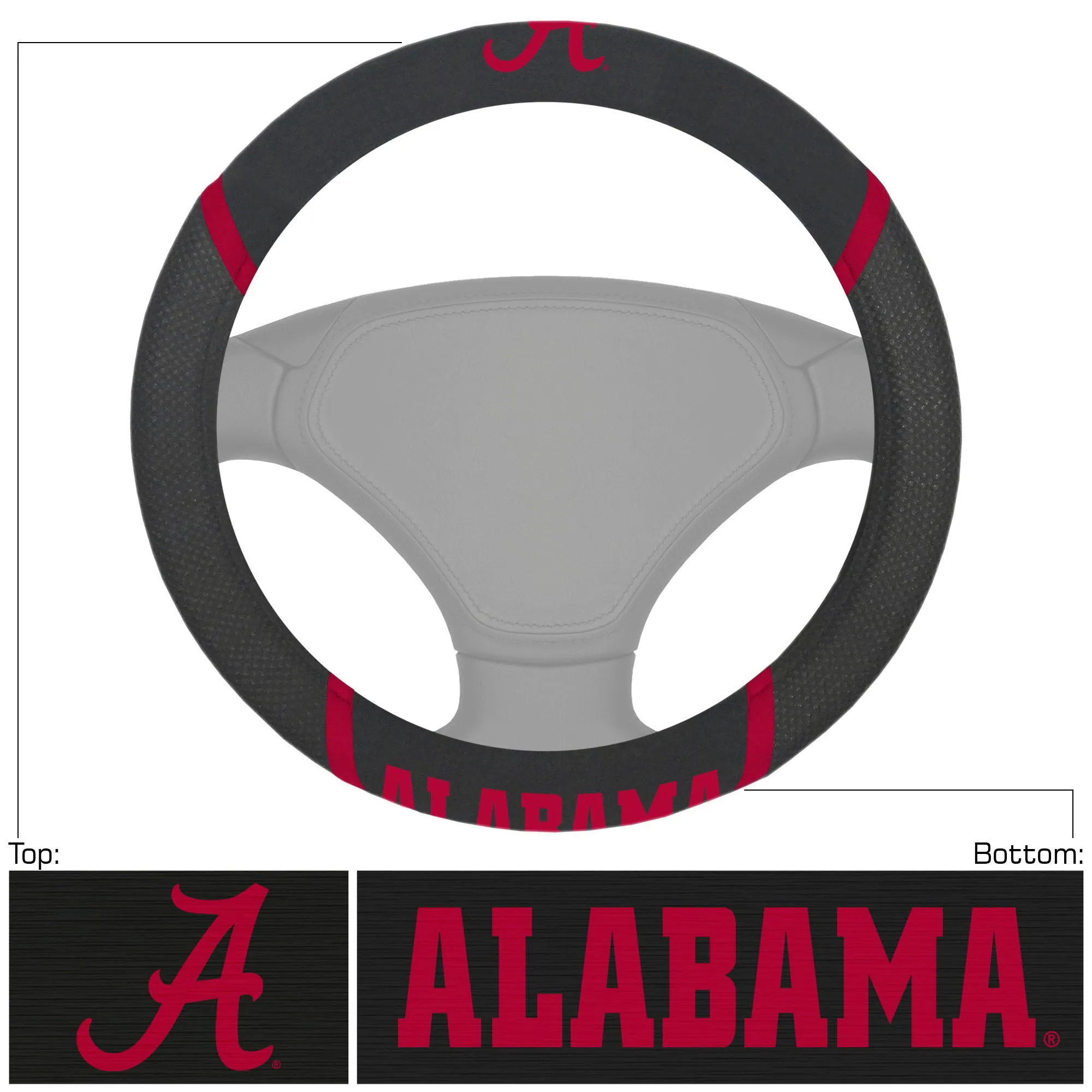 University of Alabama Steering Wheel Cover