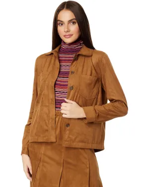 Vegan Suede Long Sleeve Shacket