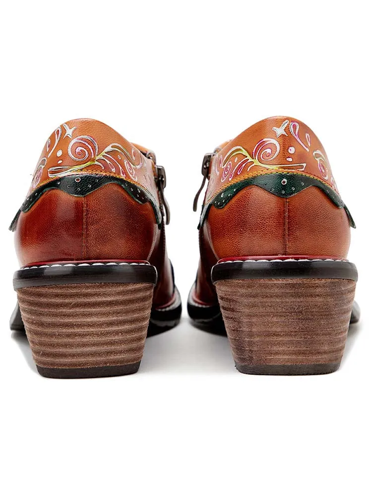 Vintage Handmade Leather Fashion Flat Shoes