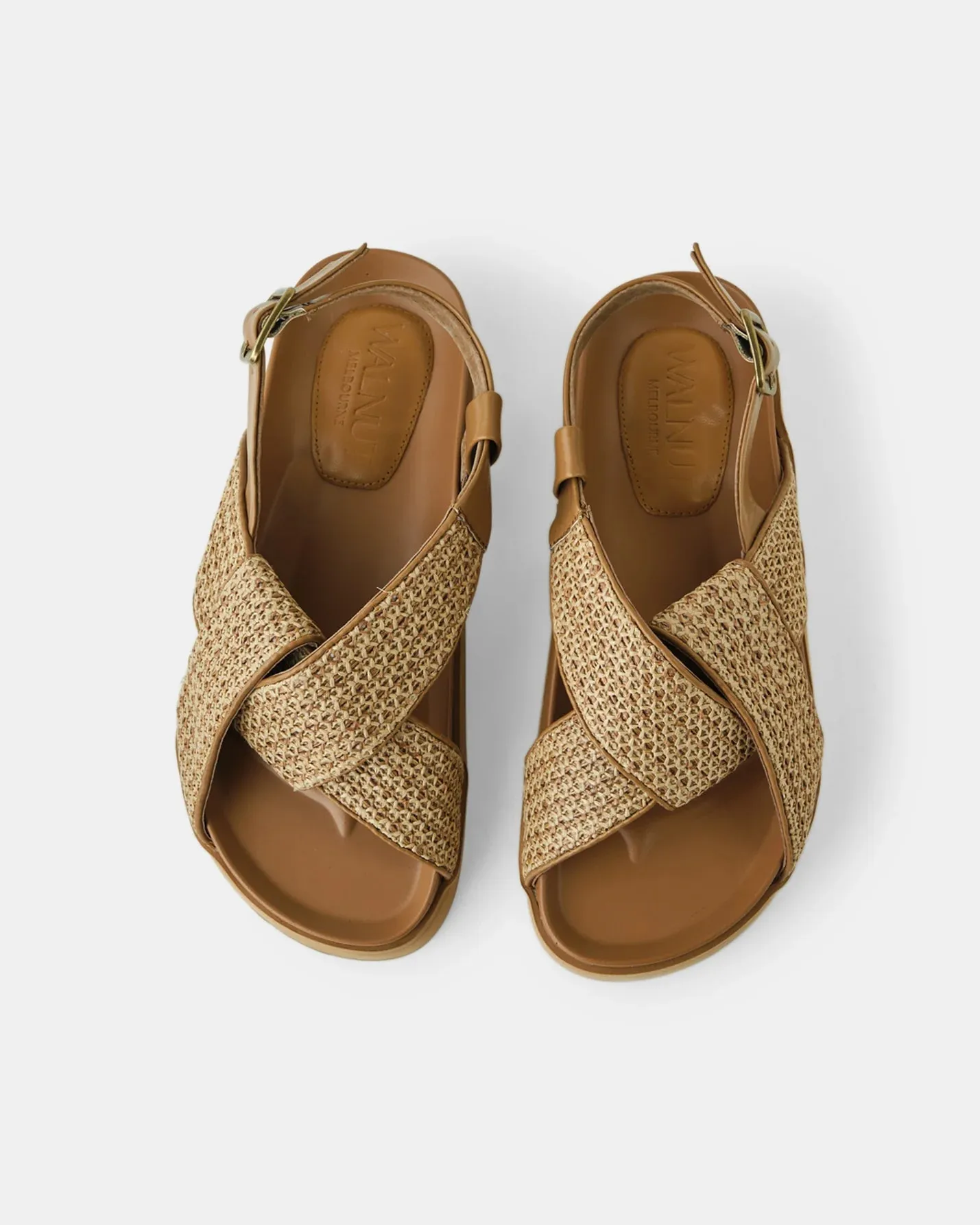 Walnut Melbourne - Mya Sandal - Tan Woven
