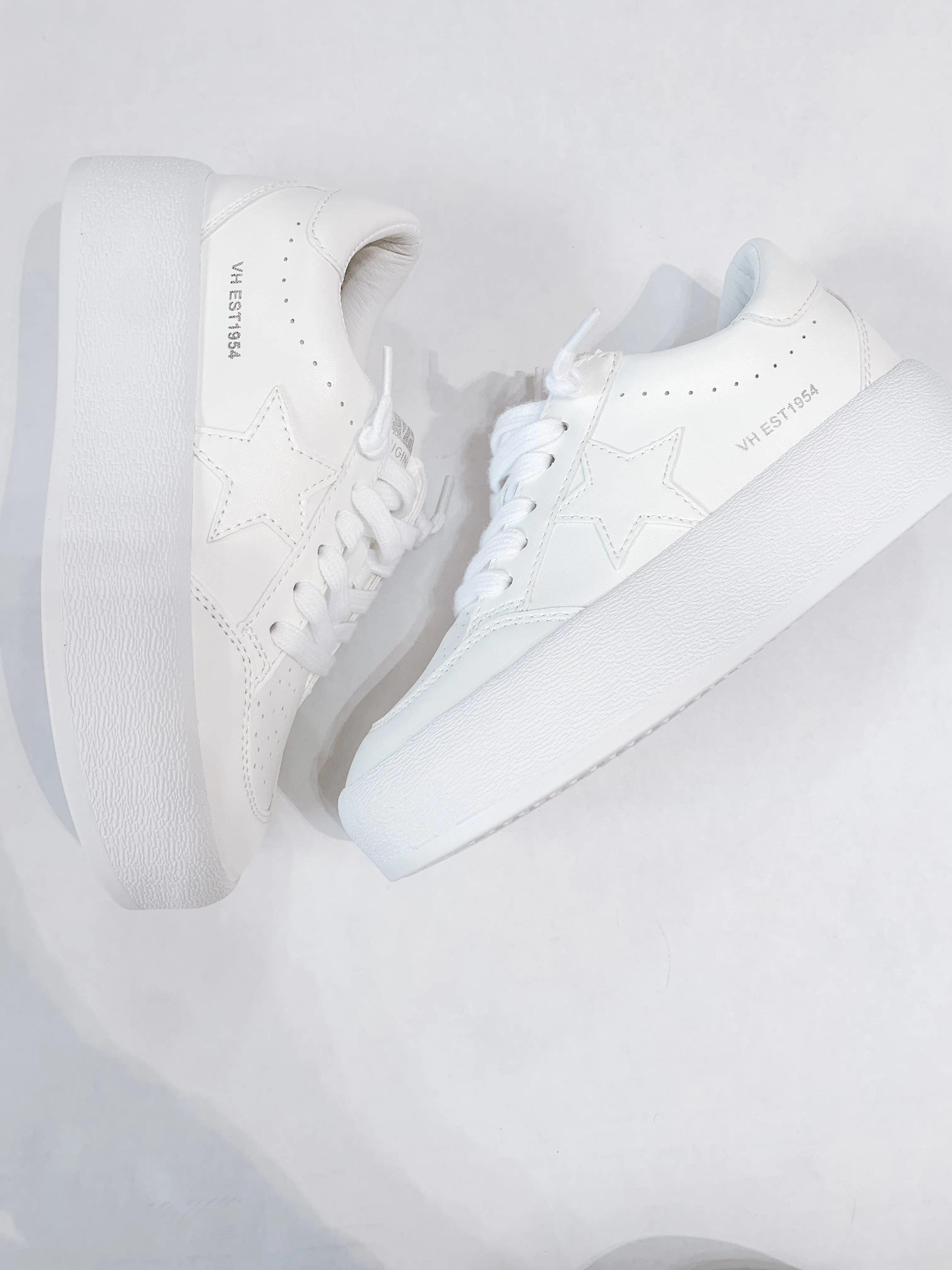 White Chunky Vintage Havana Sneakers