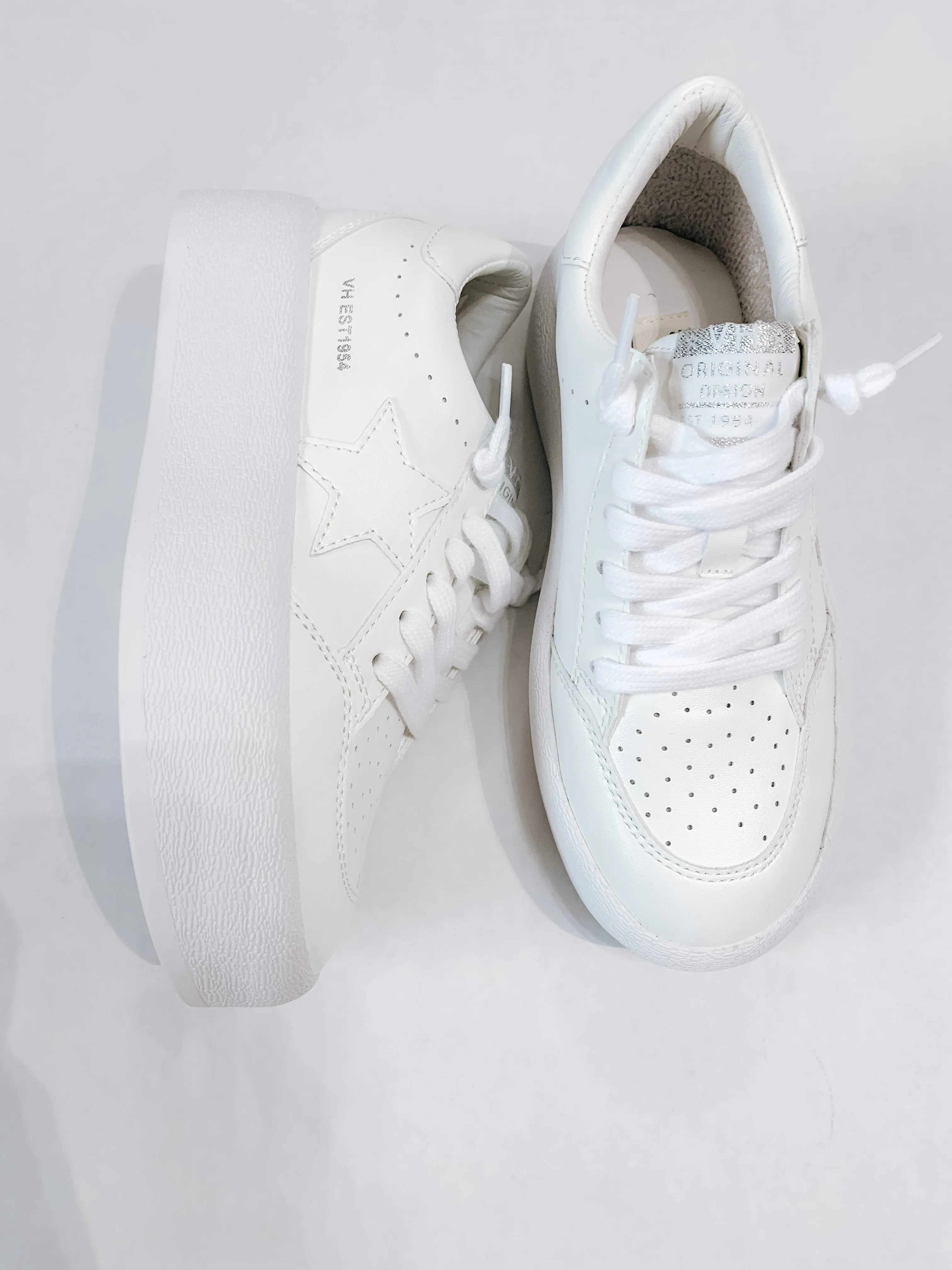 White Chunky Vintage Havana Sneakers