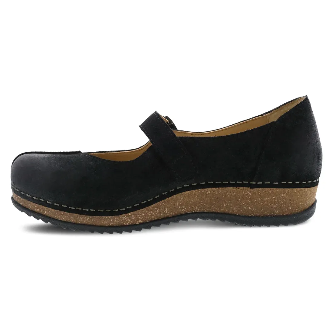 Women's Dansko | Mika Burnished Suede Shoe | Black