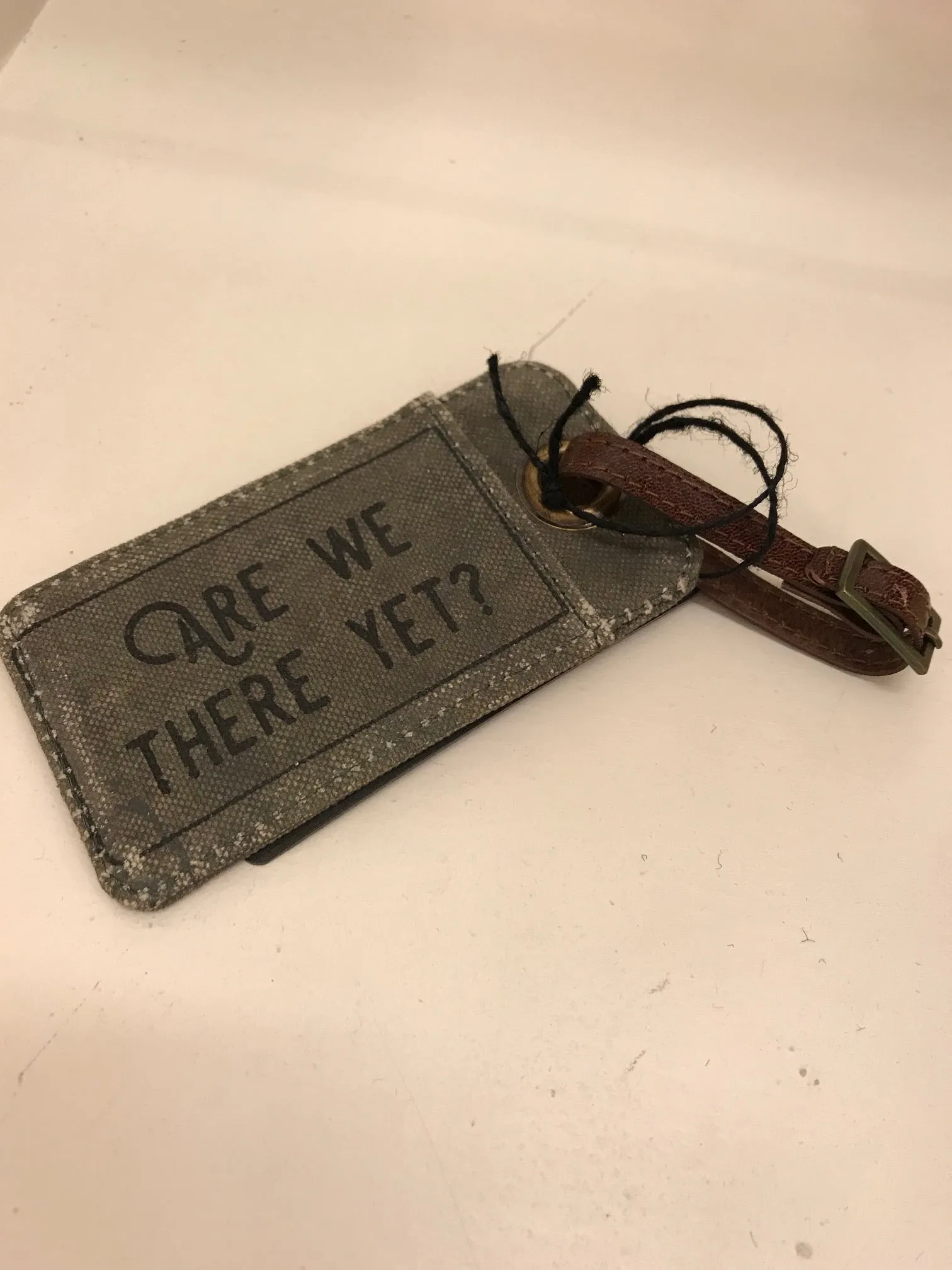 Women's Mona B | Trip Regrets Luggage Tag | Taupe