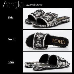 Women's Slippers yellow New Fabric Fashion Flat Sandals