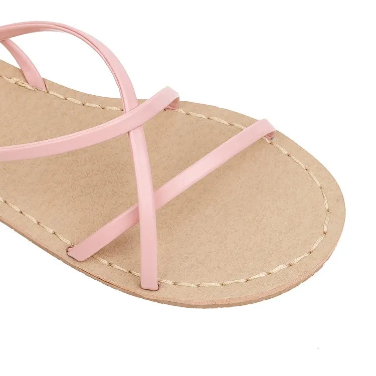 Women's's Cross Strap Flat Sandals