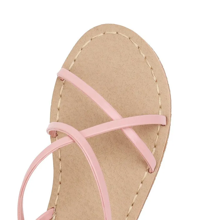 Women's's Cross Strap Flat Sandals
