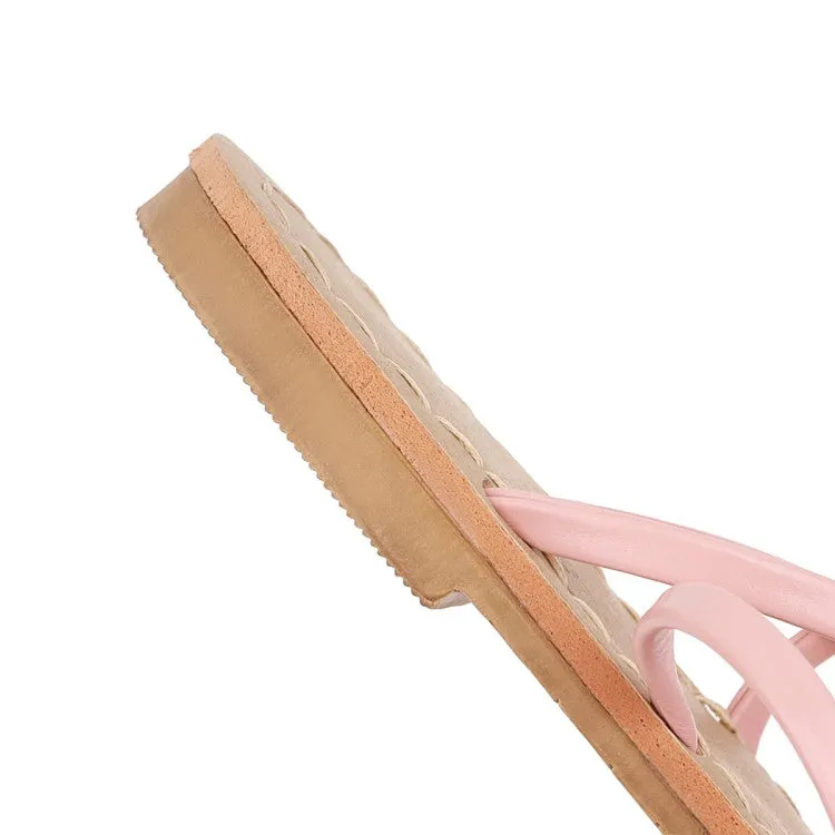 Women's's Cross Strap Flat Sandals