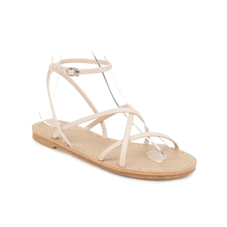 Women's's Cross Strap Flat Sandals