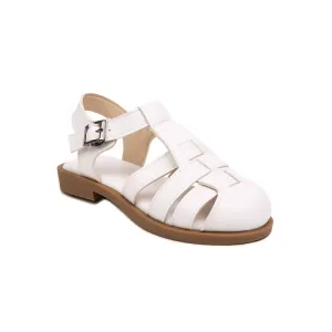 Women's's Lolita Round Toe Hollow Out Flat Sandals