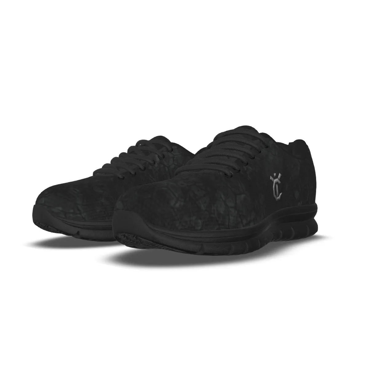 YIC Men's Sports Shoes - Black Granite Camo